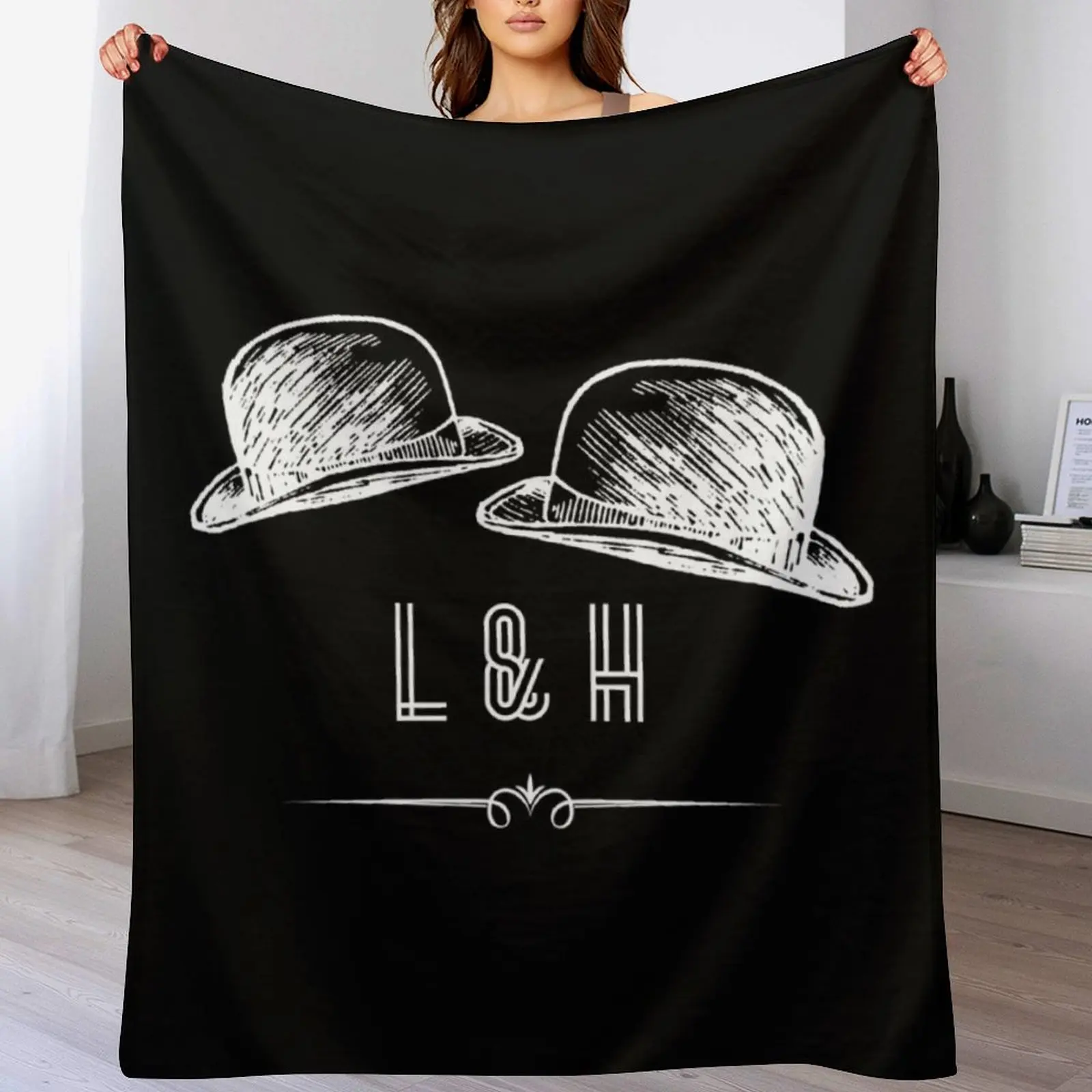 

Laurel and Hardy Tribute design Classic Throw Blanket Soft Breathable Blanket for Night Sleeping