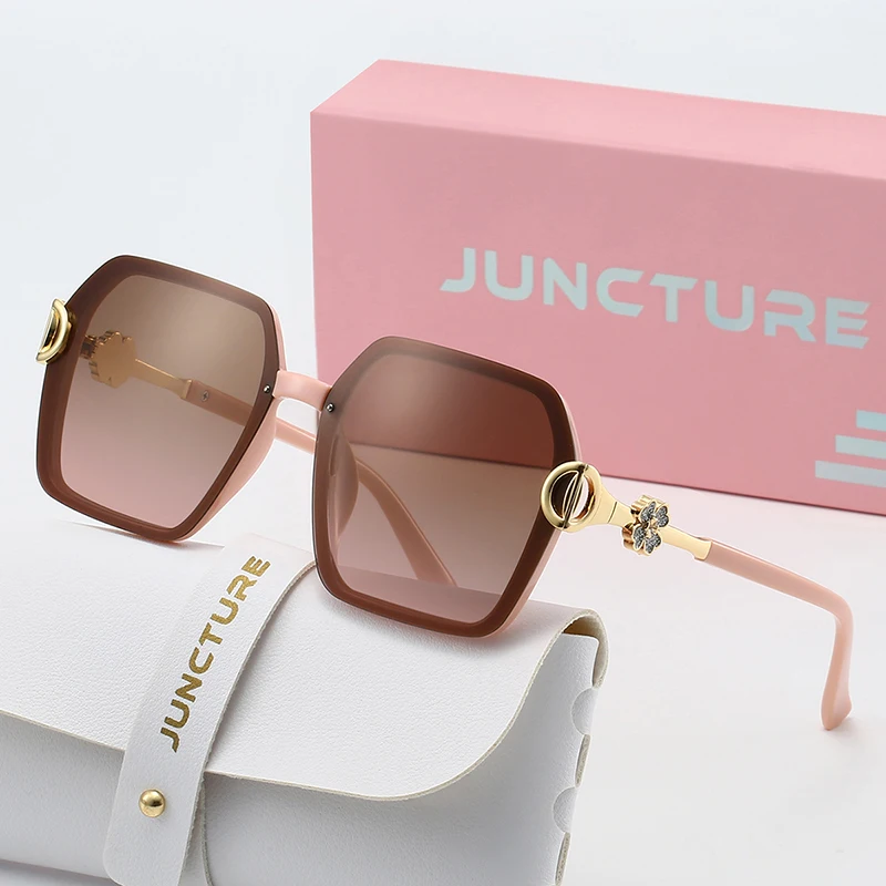 

JUNCTURE Polarized Women Sunglasses Fashion Square Sun Glasses Gradient Lady Glasses Party Holiday Gifts Sunglasses for Women