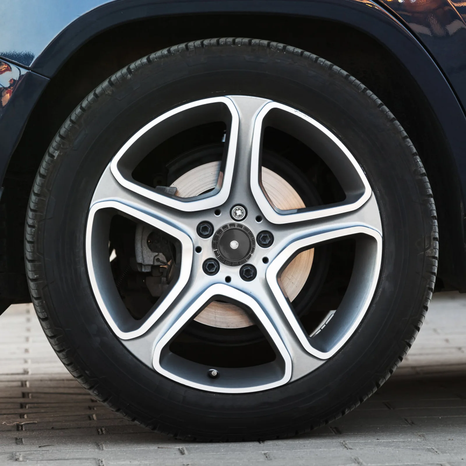 

4 Pcs 67MM Wheel Hub Center Caps Blank Rim Covers Durable Car Golf Cart Decorations Elegant Design DIY Customizable