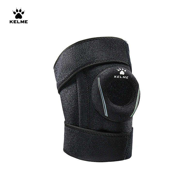 KELME Adjustable Elastic Knee Support Brace Men Pressurized Elastic Knee Pads Support Fitness Gear Basketball Volleyball Brace