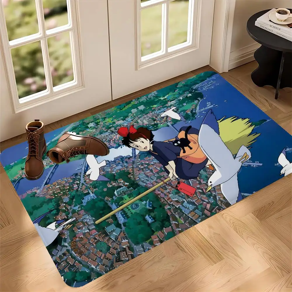 K-Kikis D-DeliveryS S-Service Movie Cartoon Door Mat Nordic Style Home Doormat Bathroom-Toilet Mats Bedroom Bedside Mats