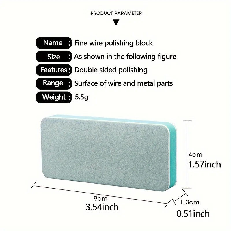 2/5Pcs 1000Grit Double‑Sided Guitar Fret Sanding Polishing Block For Guitar Fret Cleaning Maintenance Care Nail File Tool