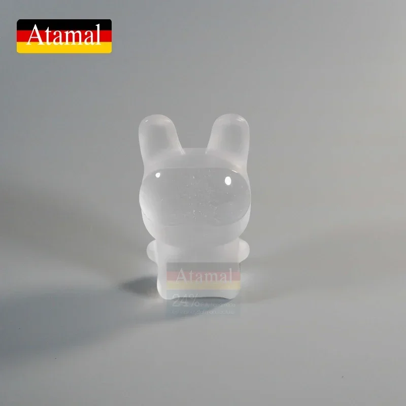 Atamal High end Glass Cute Rabbit Desktop Decoration Light Luxury Crystal Home Good Items Table Set with Trendy Playing Crafts