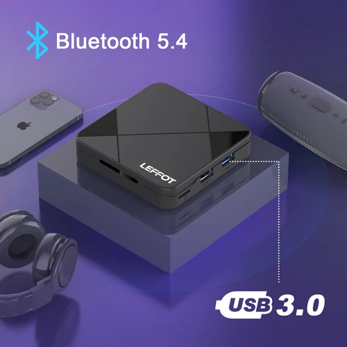 Imagen 2 del producto LEFFOT RK3518 Android 14,0 Smart TV Box RK3518 4K con Wifi 6 Smart 3D asistente de Google Netflix YouTube BT5.4 Smart TV Box