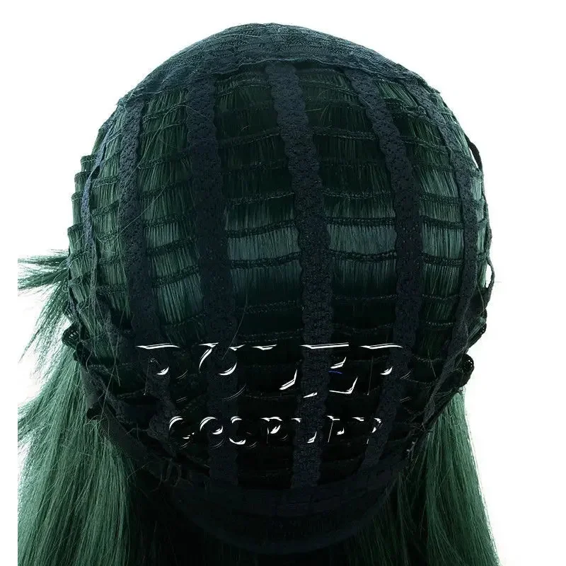 80cm My Hero Academia Baku no Hero Asui Tsuyu Wig Dark Green Long Straight Cosplay Wigs   Wig Cap