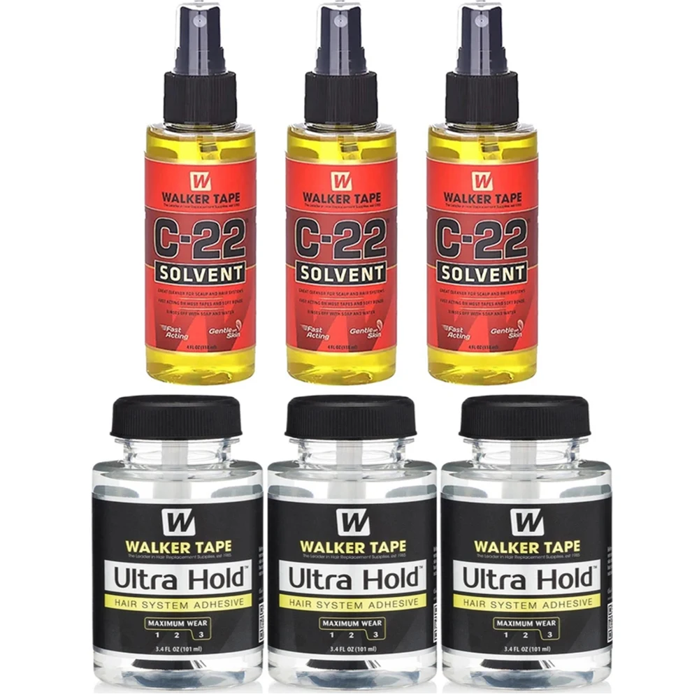 

3.4FL OZ （101ml）Ultra Hold Glue for Lace Wig and PU from Walker Tape The Leader In Hair Replacement Supply C22 solvent Remover