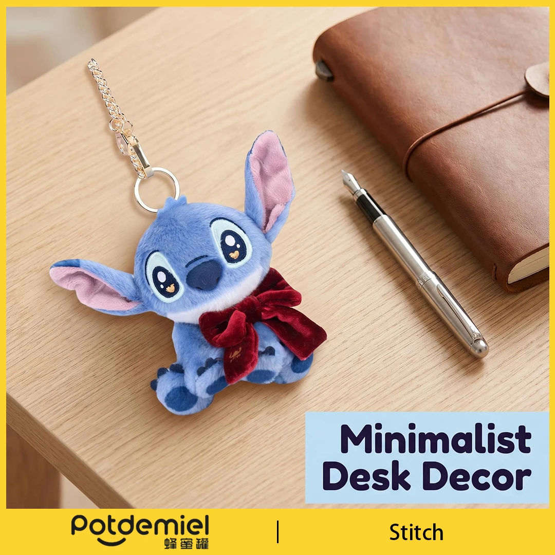 

Potdemiel Disney Lilo & Stitch Stitch Plush Keychain Fashion Soft Stuffed Ornament Gift For Teen Girls Bag Wallet Decor