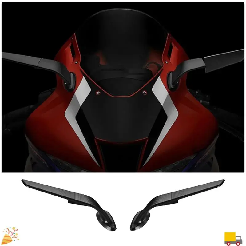 Motorcycle Rearview Mirrors Wind Wing Adjustable Rotating Side Mirrors For Honda CBR 1000RR
