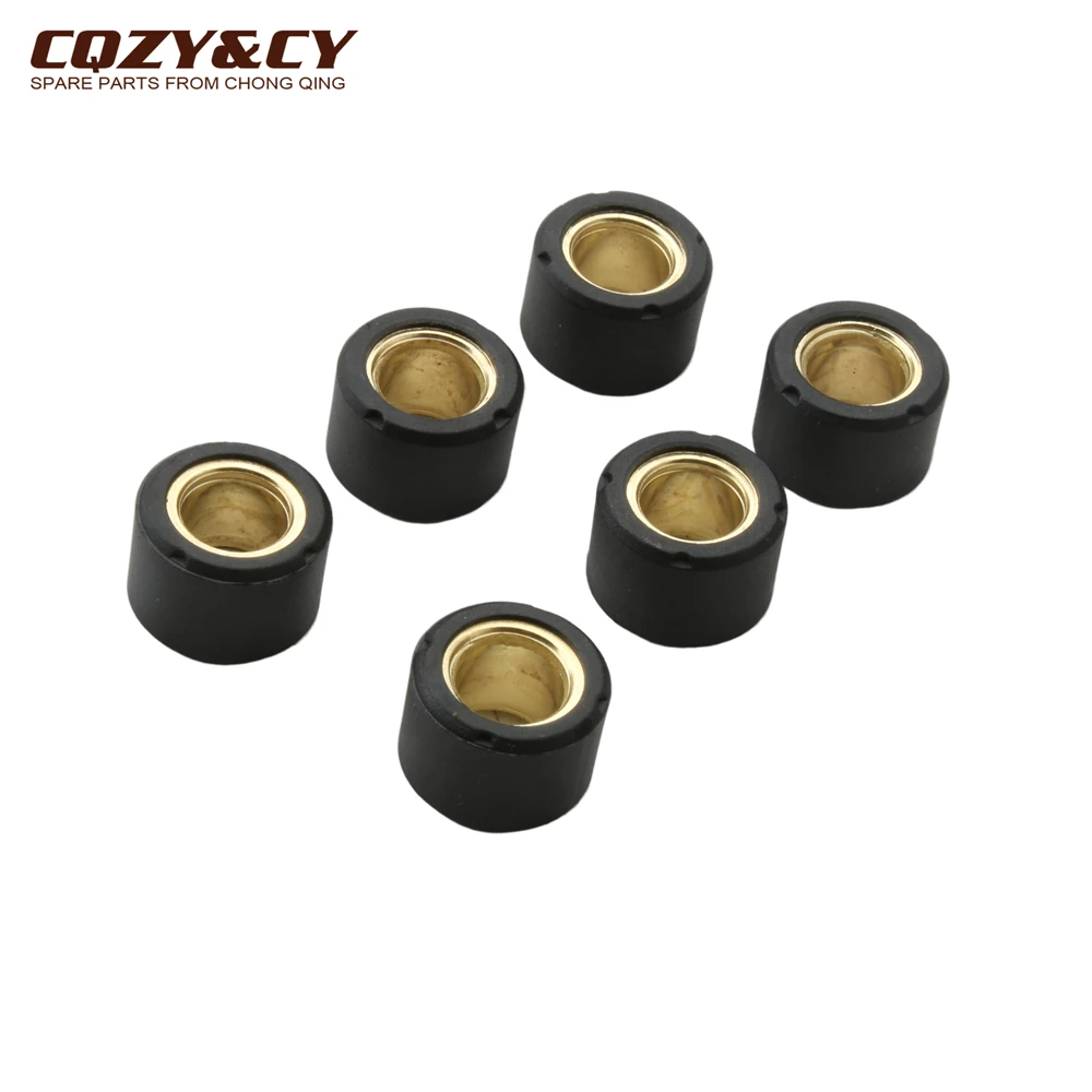 6pc Variator Racing Roller Weights 17x12mm 7g 8g For Suzuki AH AP Address 50 AJ ZZ Sepia AY Katana UF Estilete UX Zillion 50cc