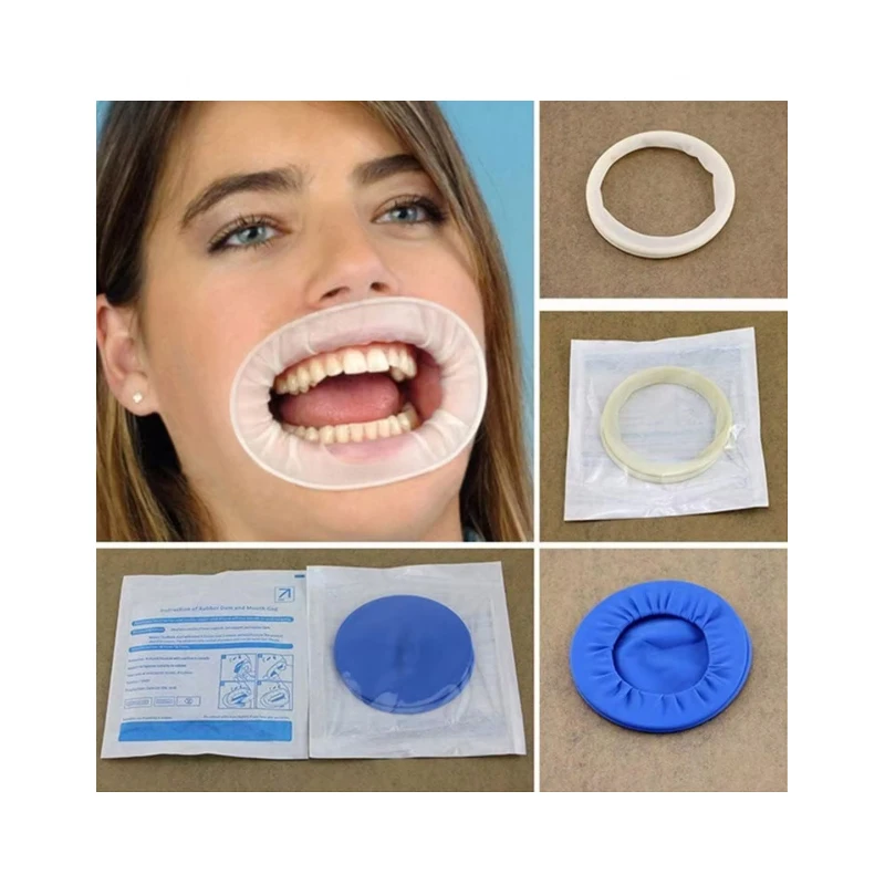Dental O Shape  Dental Equipment Rubber Dam Cheek Lip Retractor Mouth Intraoral Opener Dental Rubber Barrier Mouth Opener