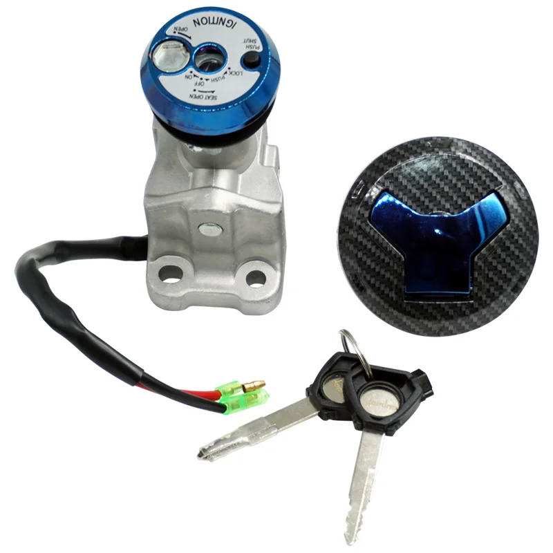 

Motorcycle Lock Ignition Switch Fuel Tank Cover Lock Assembly With Locking Key Gas Cap set For Yamaha Nmax155 2 wheeler moped