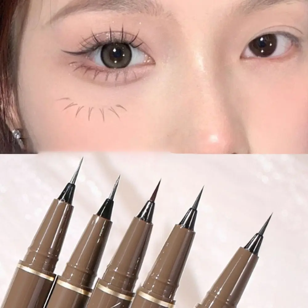 Ultra Thin Liquid Eyeliner Waterproof Long Lasting Eyes Makeup Tool Non Smudging Quick-drying Lying Silkworm Pen