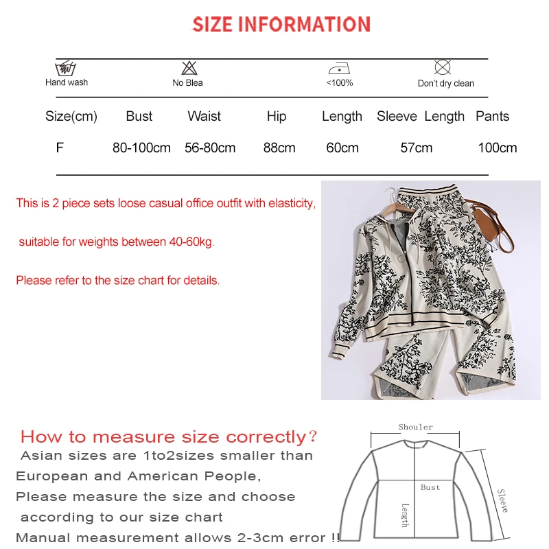 HELIAR Women Floral Printed Street 2 Piece Sets Long Sleeve Zipper Hooded Top and High Waist Pants Set Casual Outfit Fall Winter