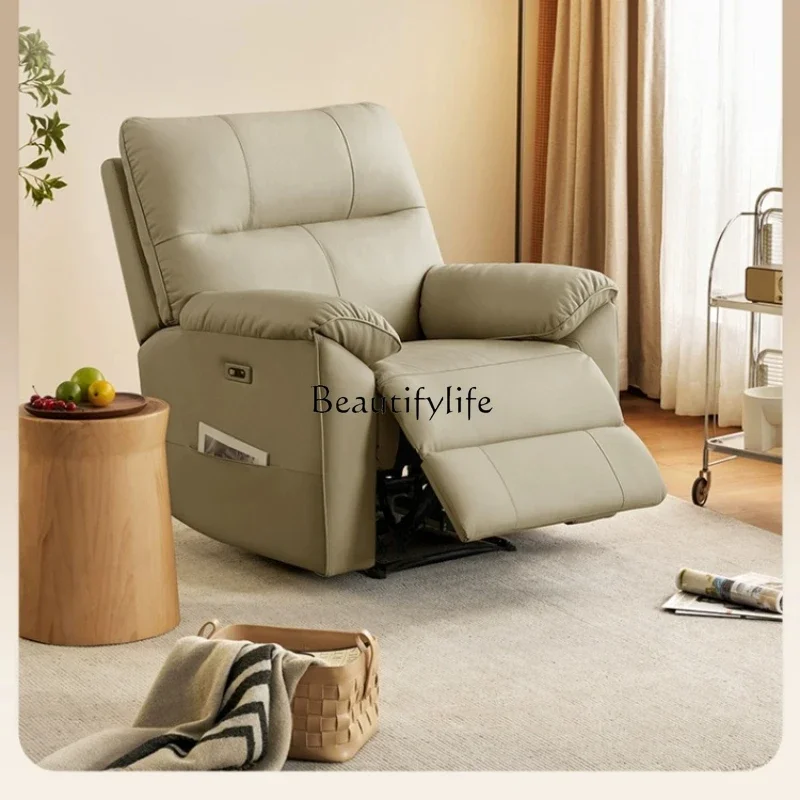 Single seat electric intelligent adjustable leather sofa function lazy chair