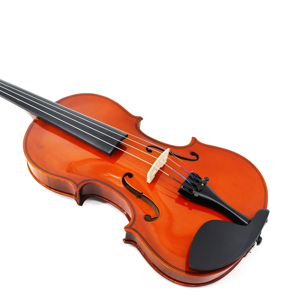 

Premium 4/4 3/4 Size Solid Spruce Acoustic Violin High Quality Stringed Instrument For Student Beginners Practice Play Use