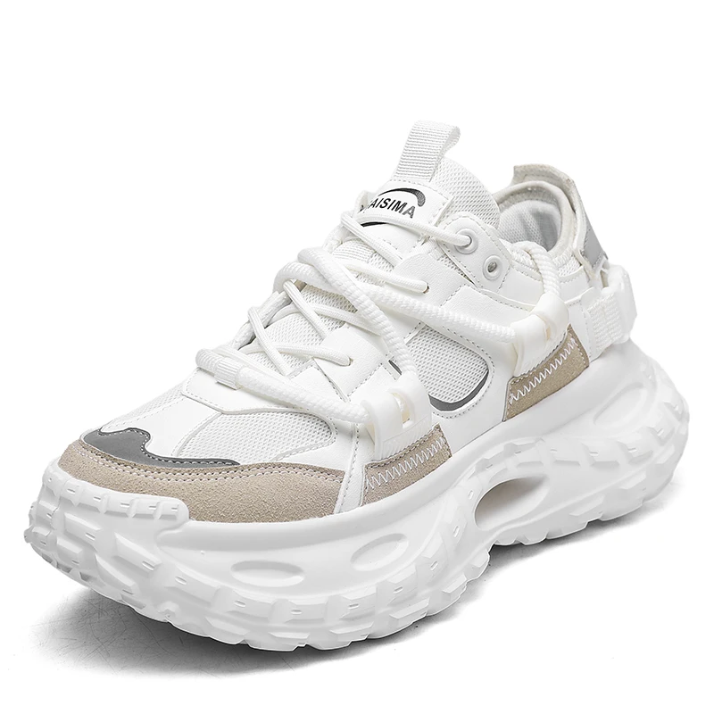 

Men's motorcycle shoes, thick soled dad shoes, Instagram trendy shoes, casual shoes, men's shoes