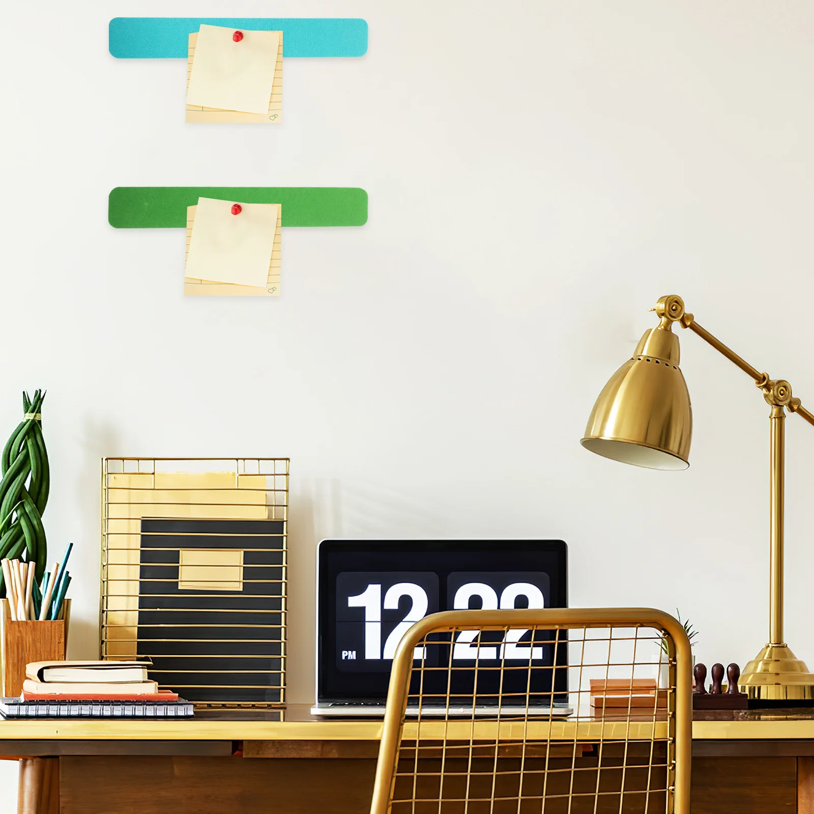 4 قطعة شرائط إشعار لوحة الإعلانات البوليستر الذاتي عصا رسالة لوحات المنزل مكتب جدار المنظمون ديكور لوحة الإعلانات الشريط #1