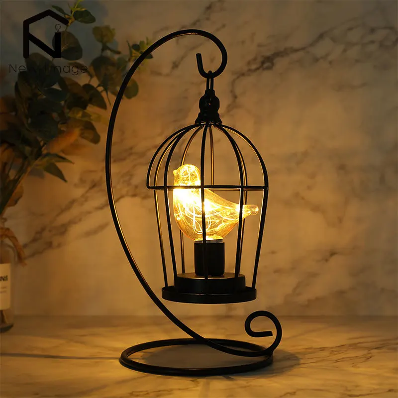 Vintage klatka dla ptaków lampa wisząca latarnia świecznik metalowe puste latarnie Tealight wiszące lampiony ślubny wystrój domu