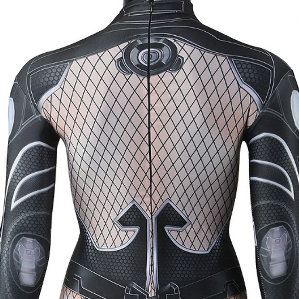 لعبة منافس سوزان ستورم كوسبلاي بذلة سوداء زي امرأة غير مرئية لعب الأدوار الأرنب ملابس للفتيات بدلات حفلات الهالوين كرنفال