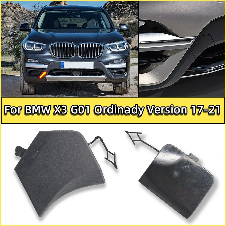 

Front Rear Bumper Towing Hook Cover Hauling Cap For BMW X3 G01 2017-2021 Ordinary Version #51117399897 51127953954 Auto Parts