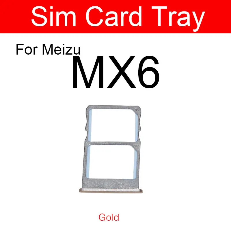 Sim Card Tray Adapter For Meizu MX6 M685H M685Q SIM  Memory Reader Card Slot Holder phone Replacement Repair Parts