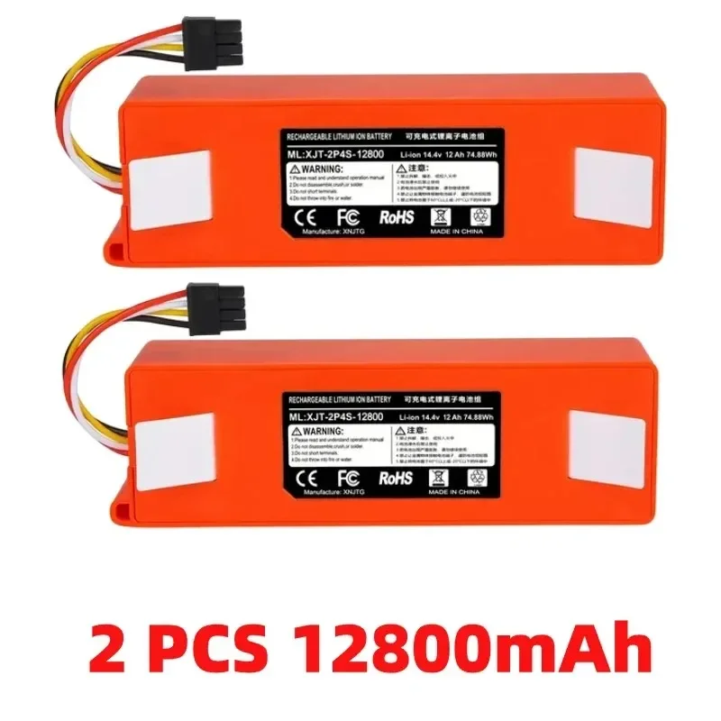 

2024 upgradation BRR-2P4S-5200S Robotic Vacuum Cleaner Battery For Xiaomi Roborock S55 S60 S65 S50 S51 S5 MAX S6 Parts