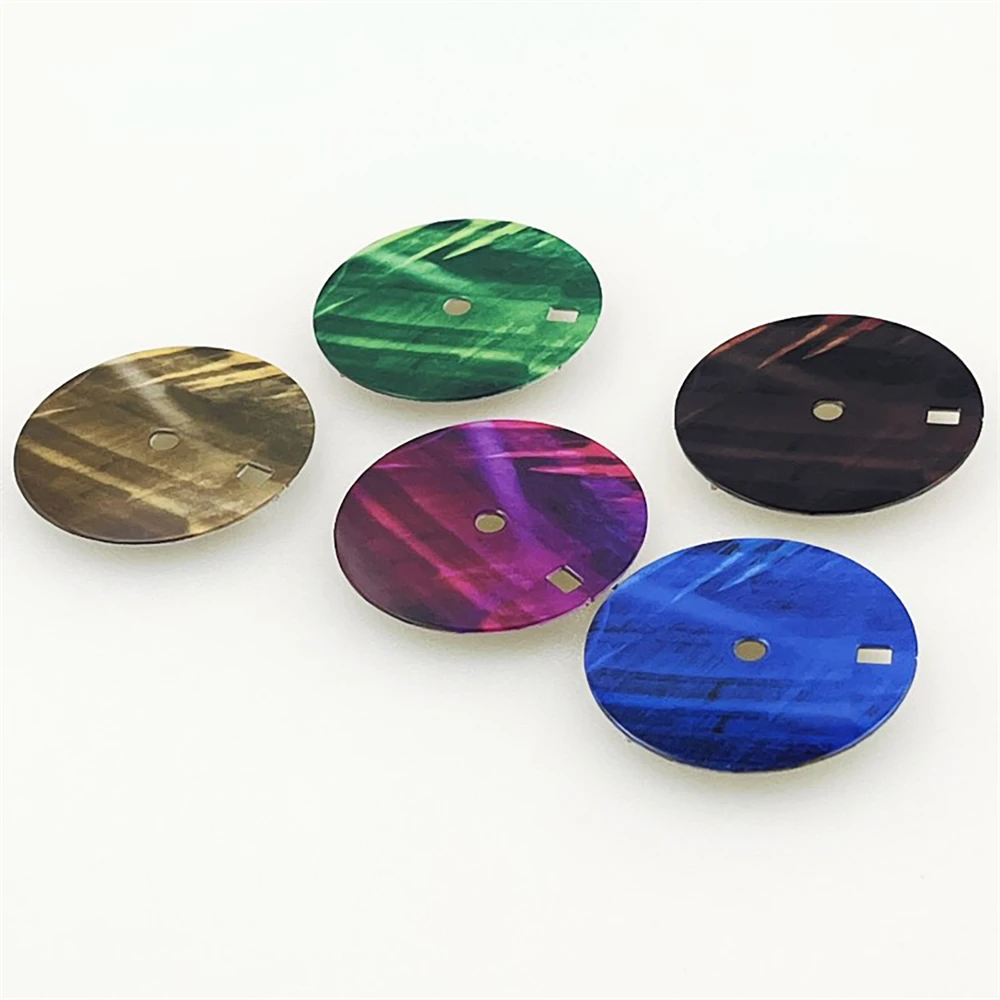 New 28.5MM Watch Dial Bright Surface Enamel Dial for NH35 4R35 NH34 Movement Replacement Watch Part