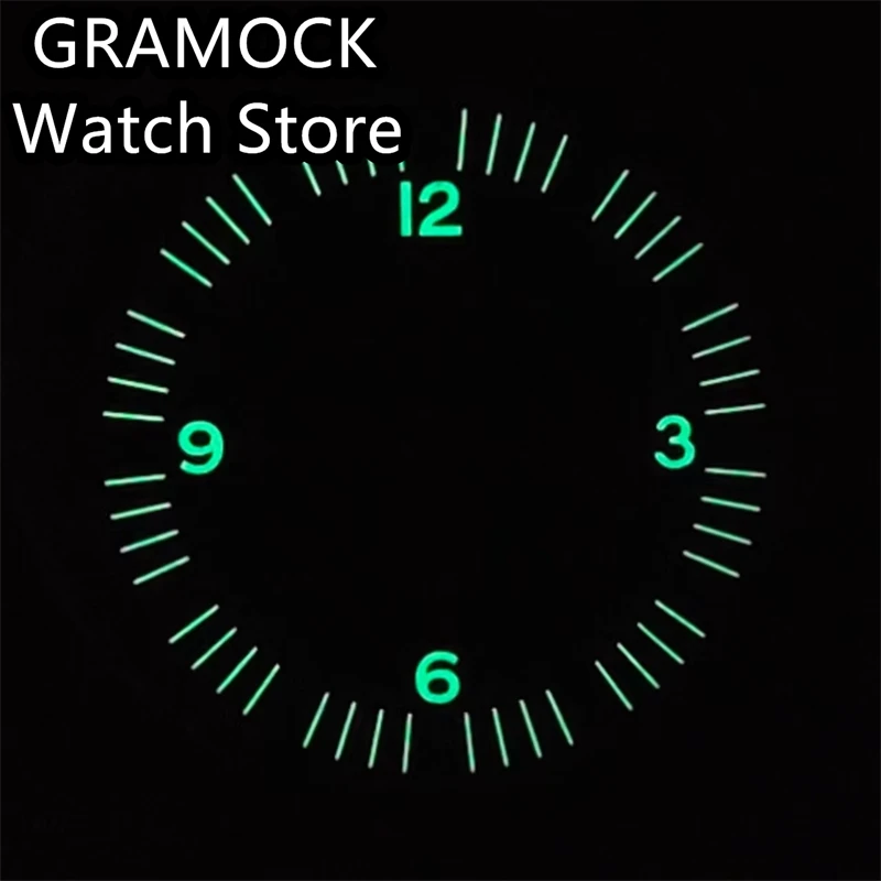 GRAMOCK 32mm Watch Dial Luminous Dial Fit NH35 NH36 ETA2824 2836 Mingzhu DG2813 3804 Miyota8215 PT5000 movement