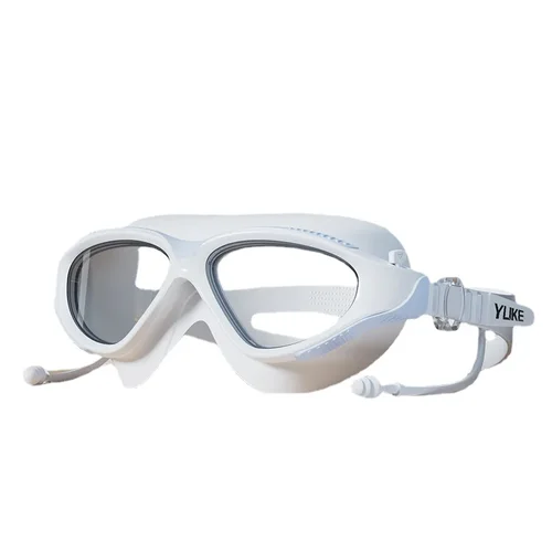 Imagen 2 del producto 2025 Gafas de natación Buceo Impermeable Anti Niebla Alta definición Profesional Marco grande Gorro de natación Hombres Mujeres