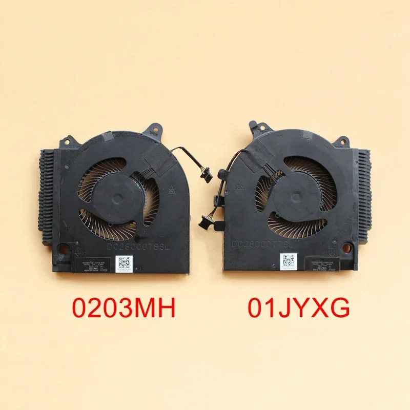 New Original Laptop CPU GPU Cooling Fan For Dell G15 5510 Cooler GTX1650 2021 version 01JYXG 0203MH