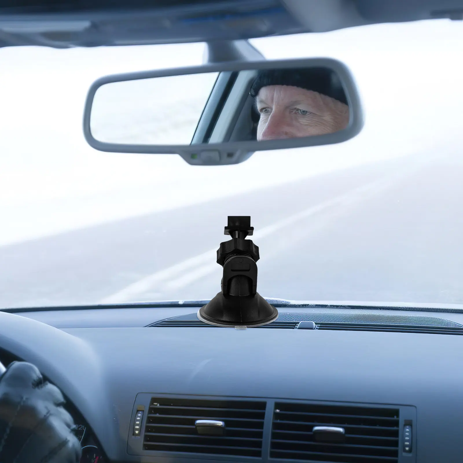 

Universal L-Shaped Dash Cam 360 Degree Rotatable Car Dashboard Windshield Action Camera Bracket Durable Plastic Driving Recorder