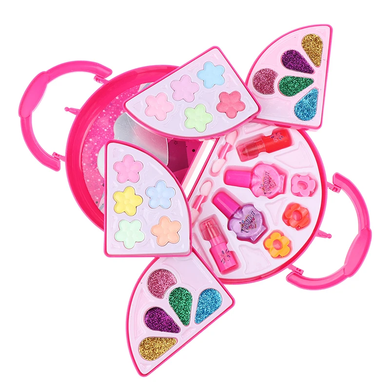 Kit de maquillage pour enfants pour petites filles - Cosmétiques lavables Princess |   Ensemble de jouets de maquillage pour tout-petits non toxiques