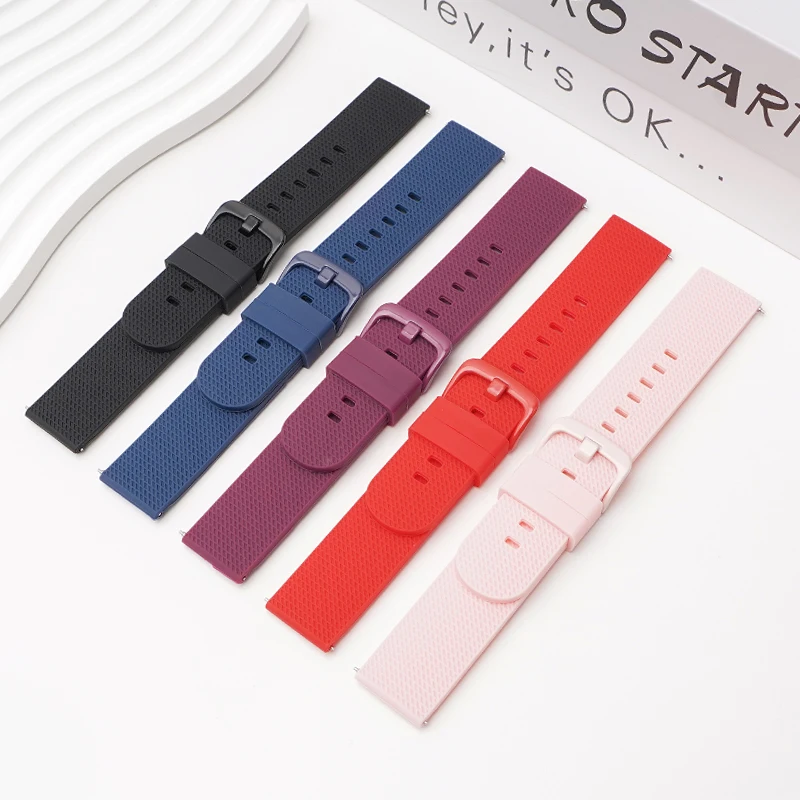 Silicone Strap for Omega X Swatch Moonswatch Men Women Universal Quick Release Sport Waterproof Band for Smart Watch 20mm 22mm