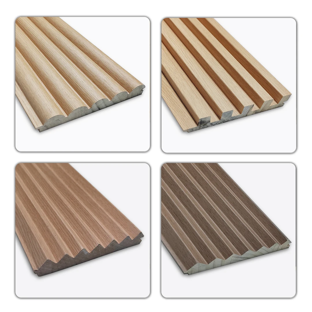 Modern Waterproof 3d Panels Interior Wood 3d Wall Panel Solid Wood Fluted Wall Panel For Wall Decoration