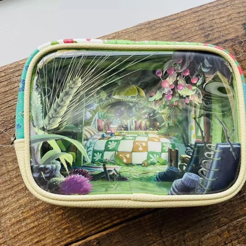

Рюкзак Hayao Miyazaki с периферийными аксессуарами Ghibli Borrower Arrietty, дорожная прозрачная косметичка, сумка для хранения мелких предметов