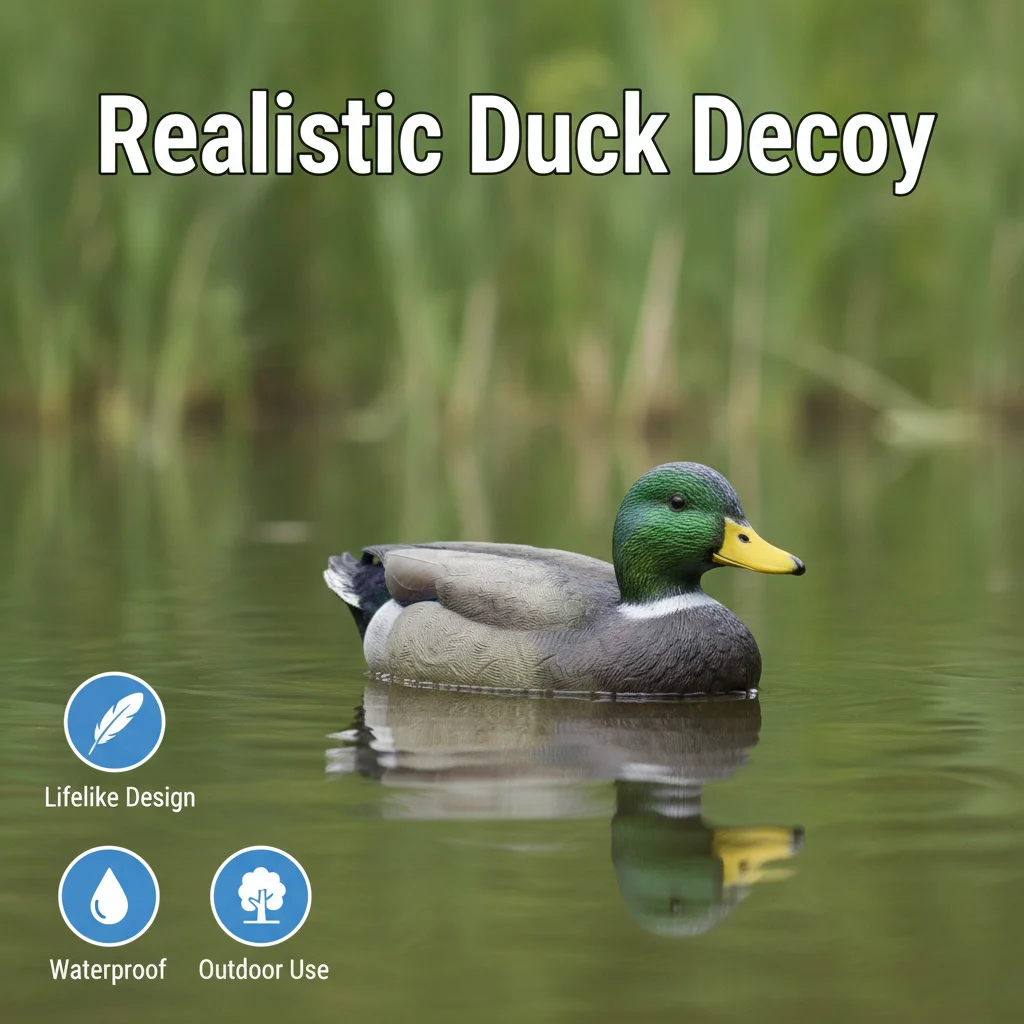 Floating Duck Decoy Simulation Hunting Duck Garden Pool Yard Lake Decoration 26x11Cm Home Garden Lawn Ornaments Pool Pond Decor
