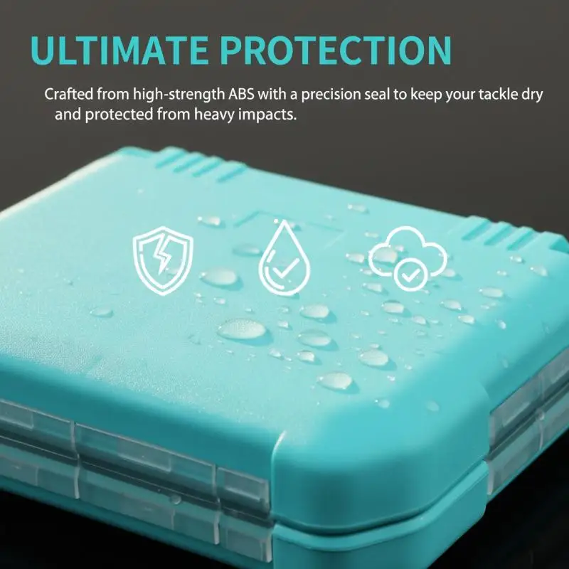 Heavy Duty Waterproof Fishing Tackle Box Customizable Compartments For Baits Hooks Outdoor Angling Storage Solution
