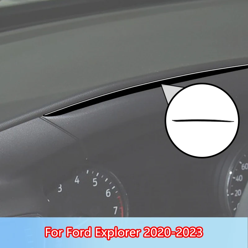 Speedometer Frame Brand New ABS Gloss Black Stickers For Ford Explorer 2020 2021 2022 2023 Car Interior Accessories