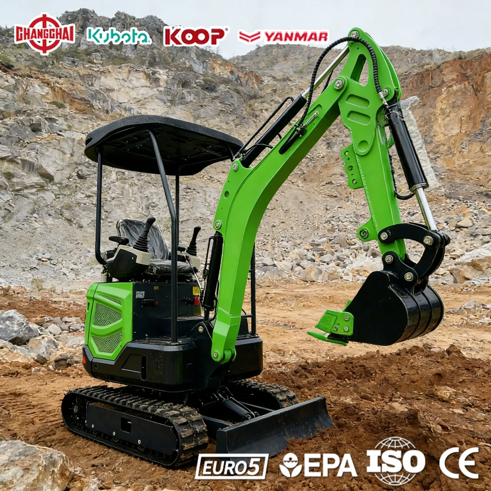 

Мини-экскаватор 1.0 тонны с двигателем Yanmar, строительная техника 1.5 тонны, экскаваторы 2.0 тонны, Европа, EPA Euro 5, CE, быстрая доставка