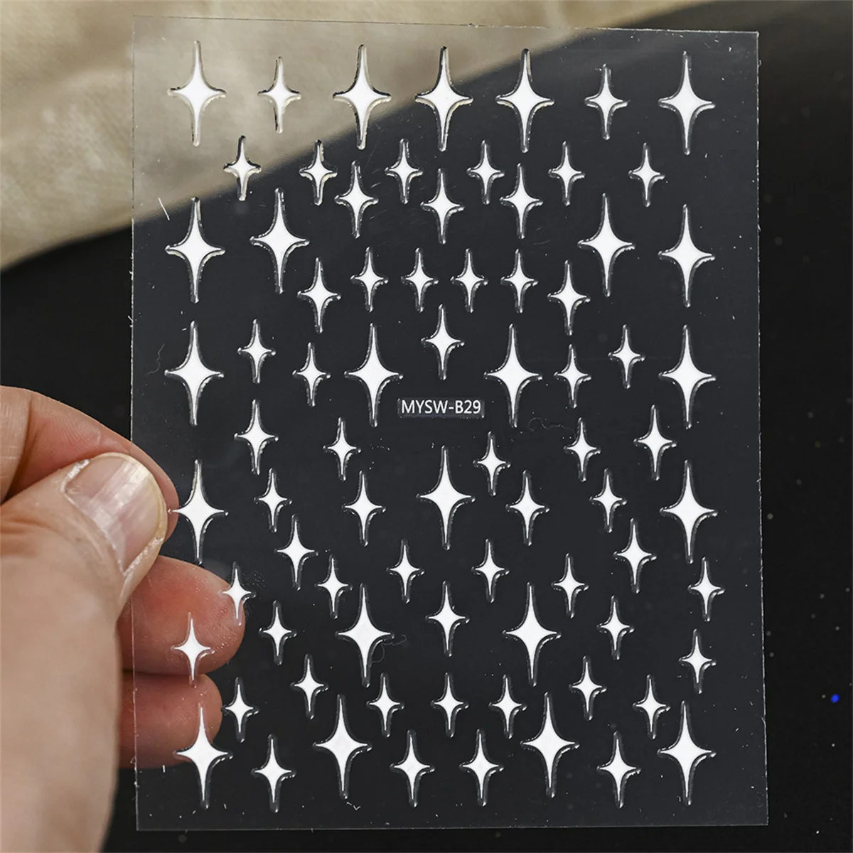 Conjunto de 5 adesivos 3d para nail art, decalque auto-adesivo para manicure, cor dourada e prata, cor mista, estrela, holográfica