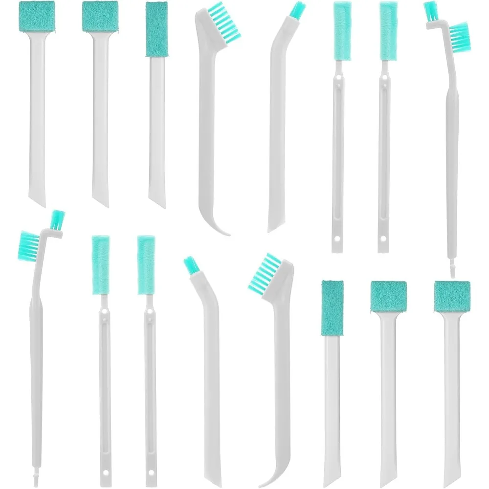 

16 Pcs Small Household Cleaning Brushes, Deep Detail Crevice Cleaning Tool Set, Micro Crevice Scrub Cleaner Tool, Detail Tiny