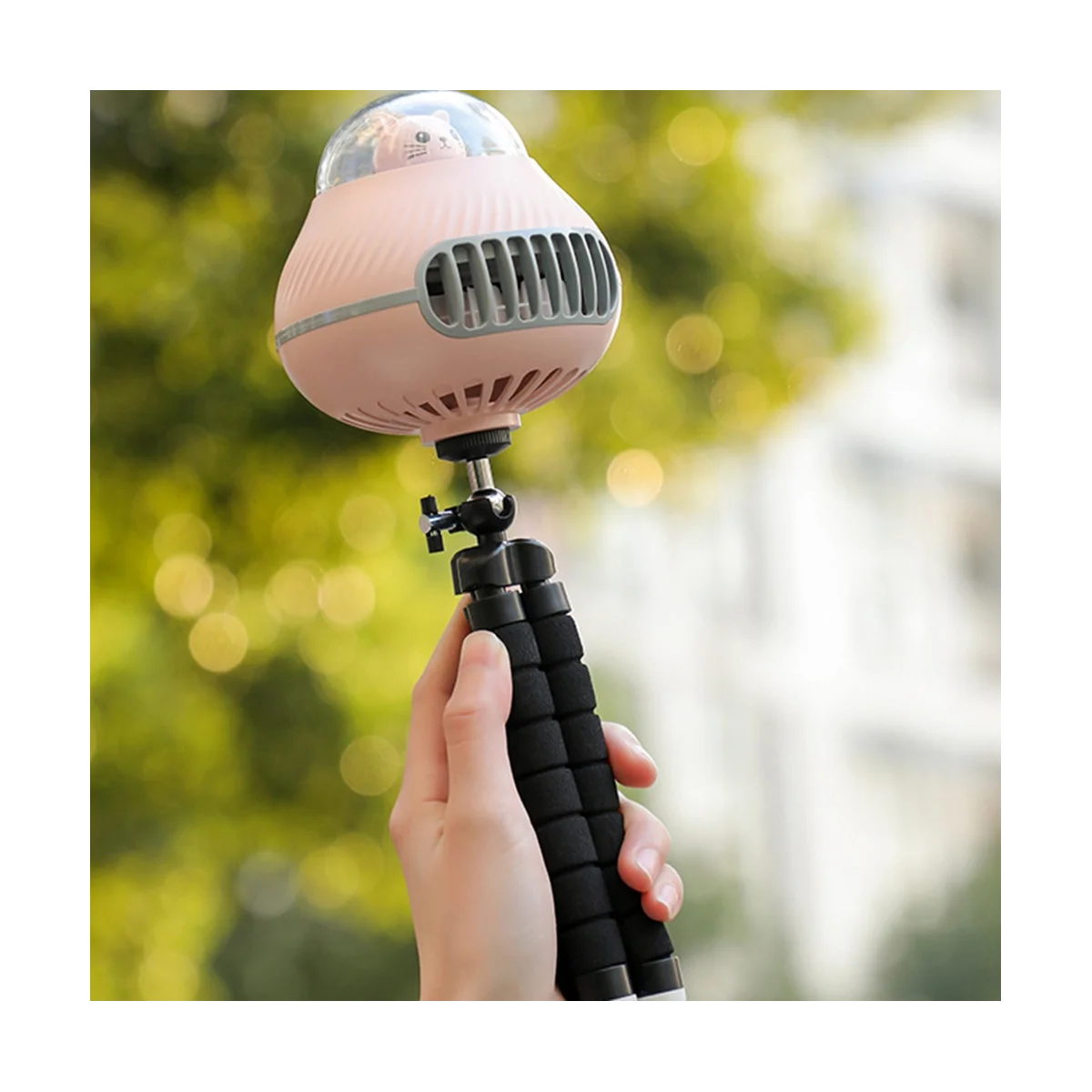 المحمولة الخالية من الشفرة عربة مروحة USB قابلة للشحن المحمولة في الهواء الطلق مكيف الهواء كتم للطي سطح المكتب برودة الهواء-أ