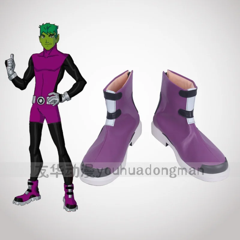 Young Justice. Heritage Beast Kid Jiafei Drogen Cosplay Shoes Cosplay Shoes