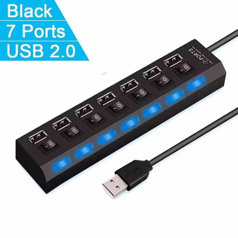 Variant: 7 Ports Black