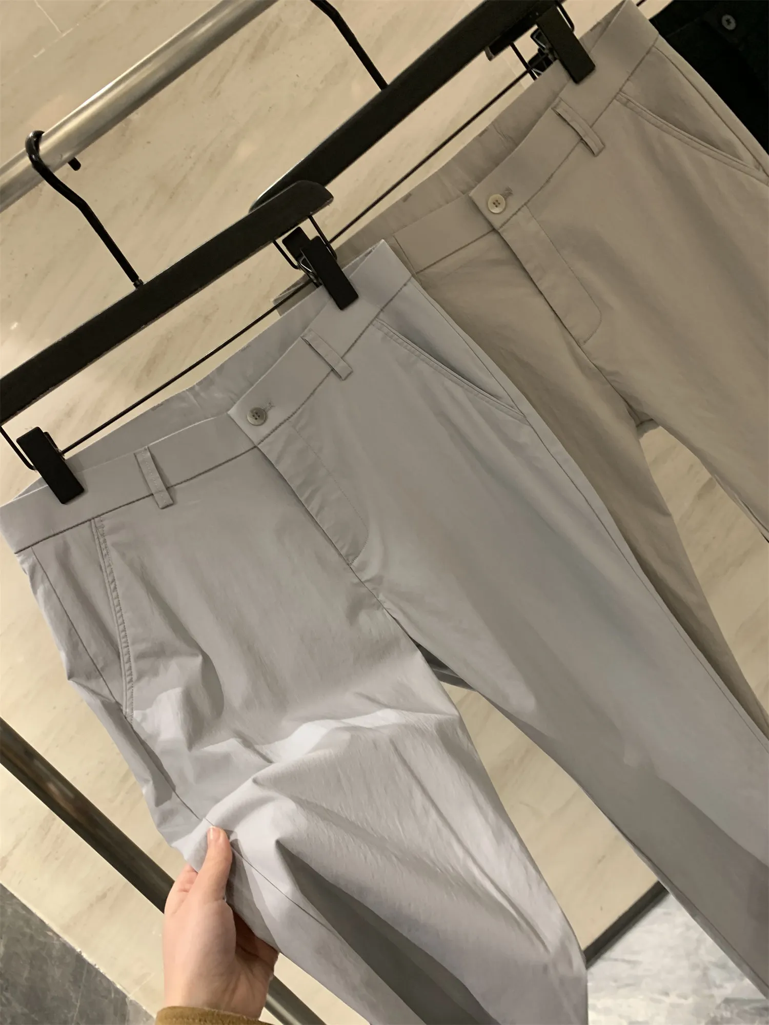 Silky Drapey Straight Leg Casual Pants for Men Lenzing Linen Blend Casual Wear Comfortable Fit Summer Trousers