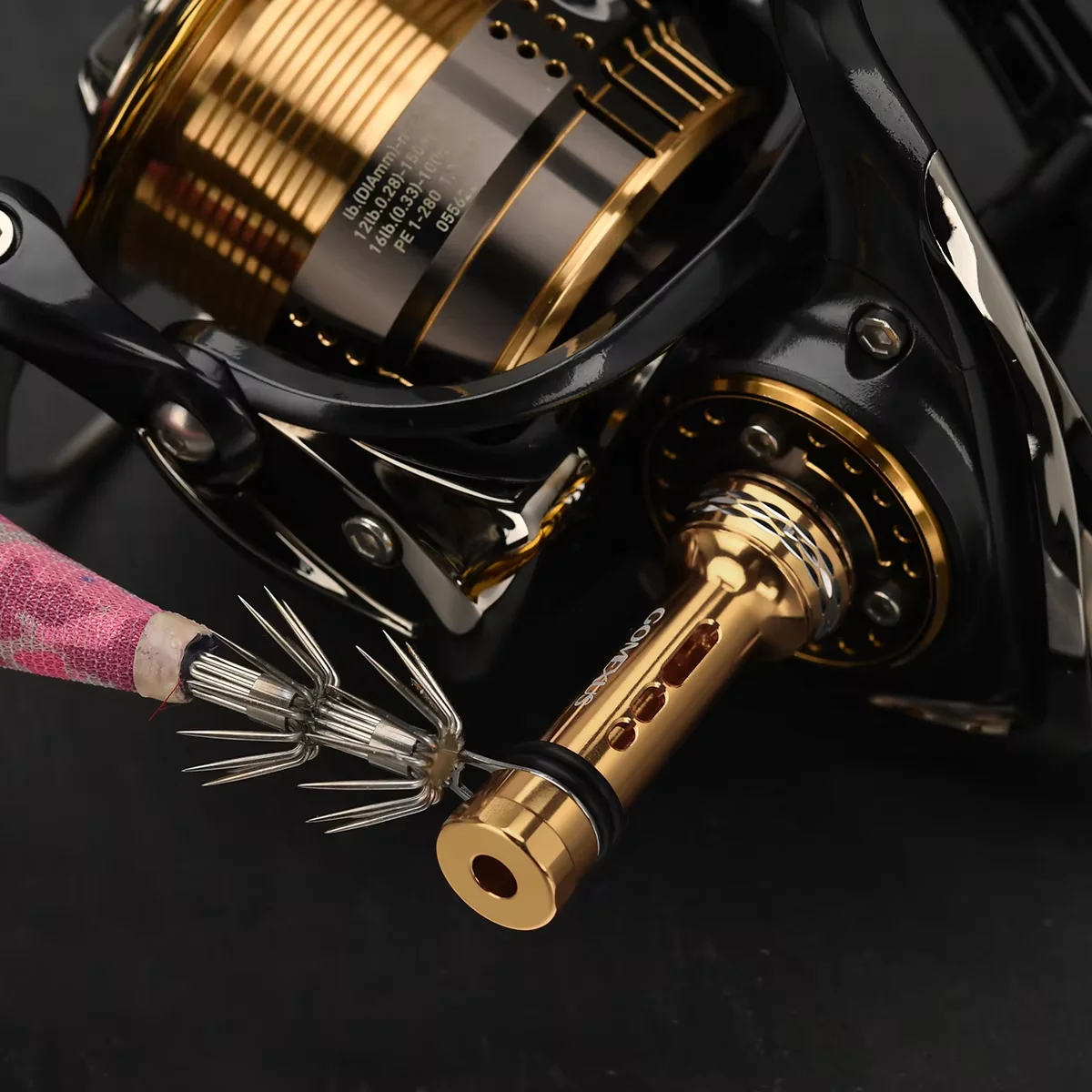 Suporte de Carretilha Gomexus Tipo Lock para Shimano Sienna Sahara Nasci Daiwa Legalis Revros Ninja - Protege Carretilhas 42mm