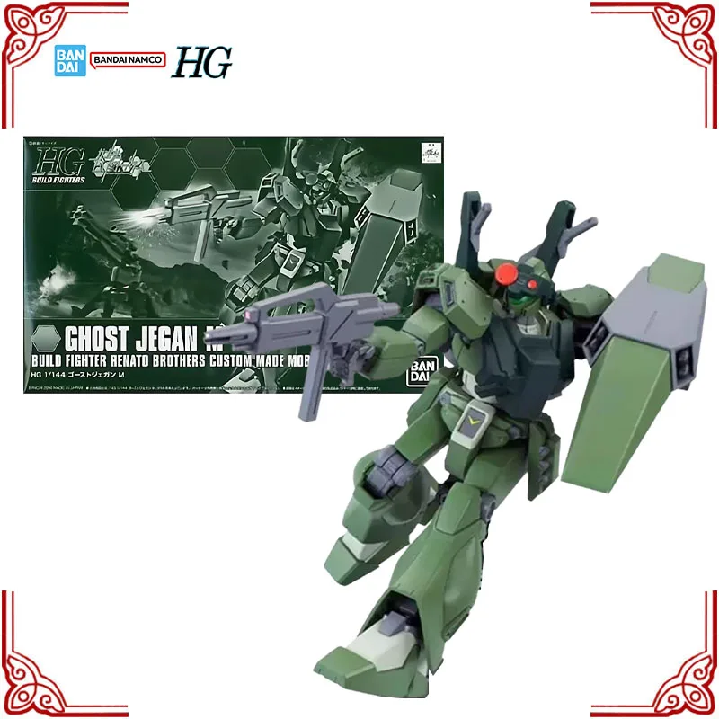 

В наличии Оригинальный сборный набор Bandai Gundam Model Kit HG 1/144 Ghost Jegan M, коллекционная модель аниме-фигурки, игрушки для мальчиков, подарки