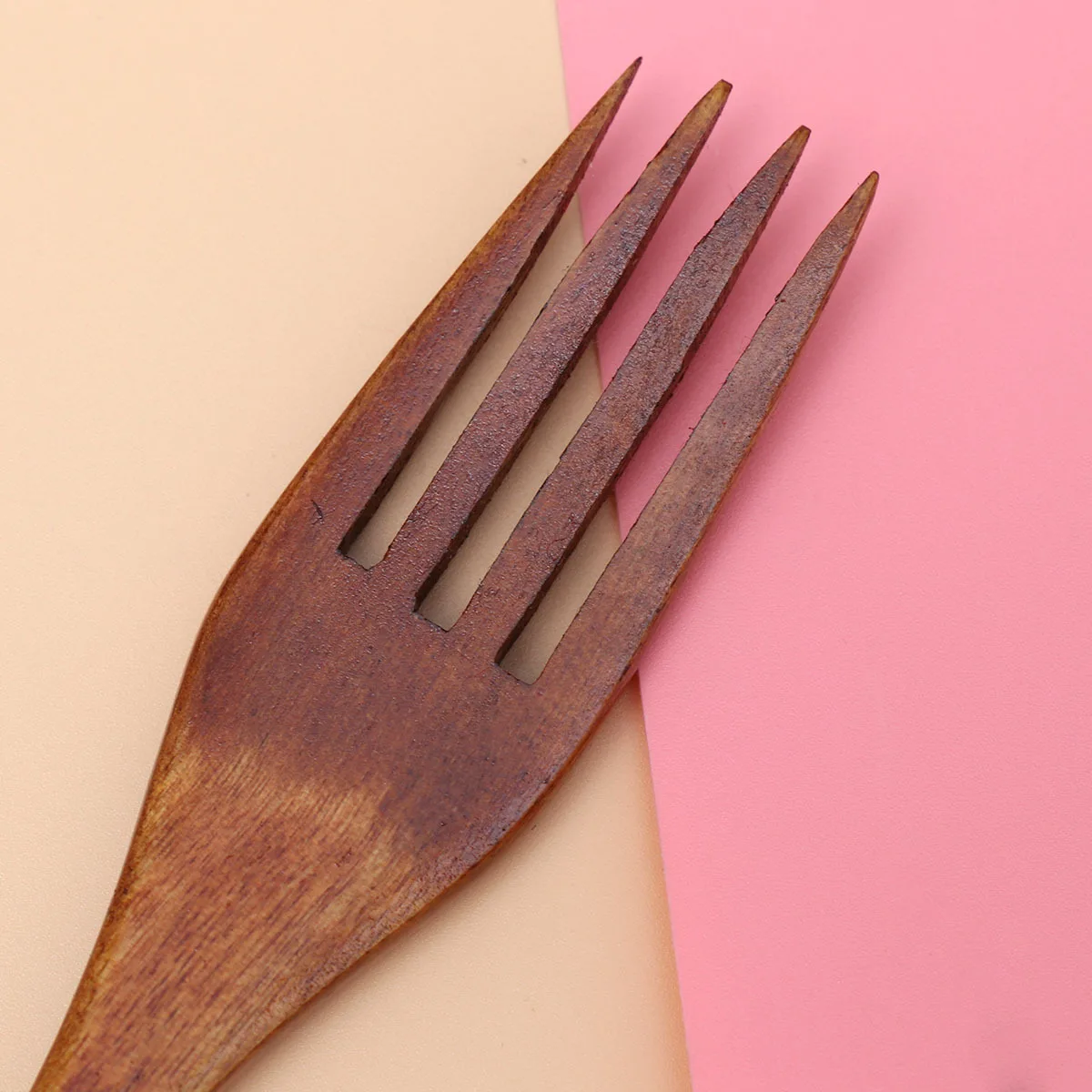 

Wooden Fork Kids Tableware Elegant Simple Design Family Fun Friendship Promote Easy to Clean Home Dining Gatherings