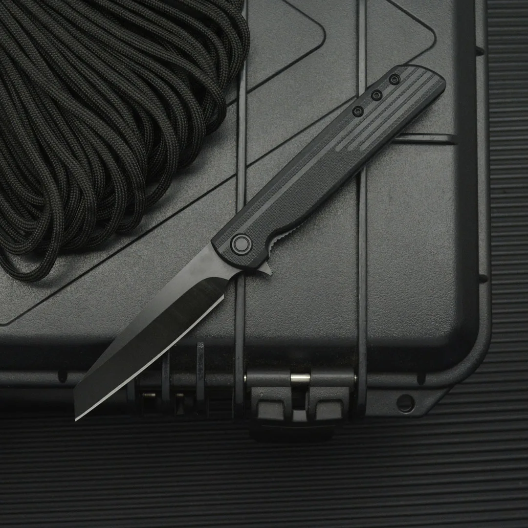 

Складной нож Wilderness Camping EDC, состоящий из стального лезвия 8CR и нейлоновой ручкой из стекловолокна. Незаменимый инструмент для выживания для пеших прогулок, Î подготовка и кемпинга, подходит для подарков ко Дню отца, дня рождения и Рождества.