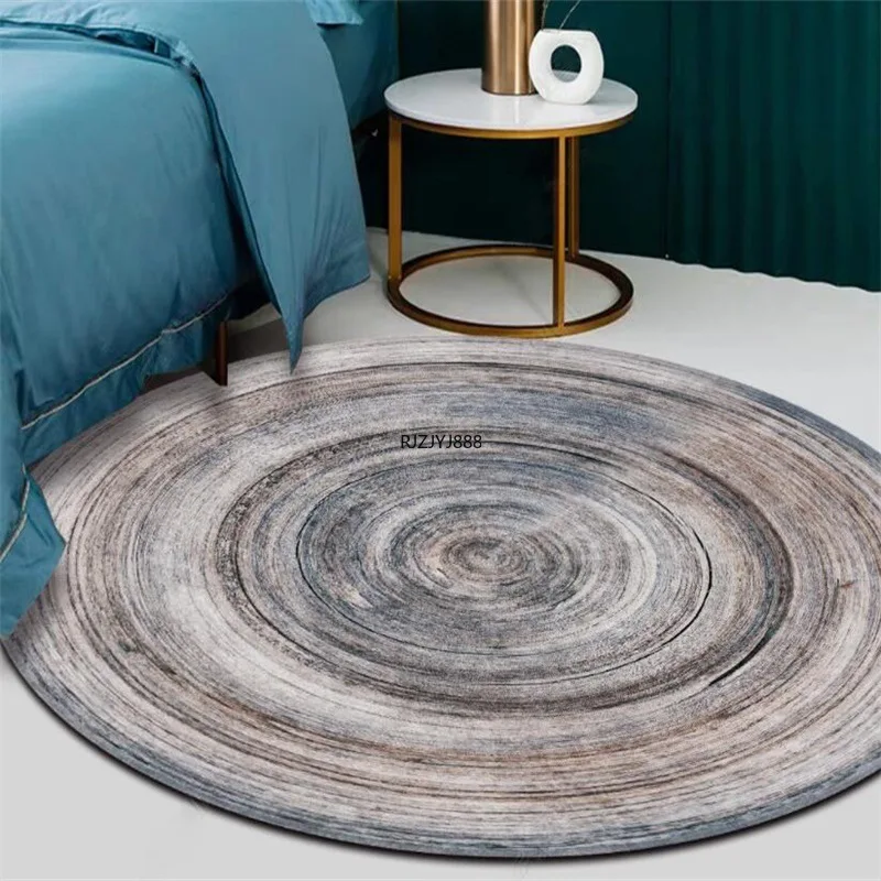 160cm Modern Minimalist Light Luxury Aperture Ring Living Room Bedroom Hanging Basket Chair Round Floor Mat Carpet Customization